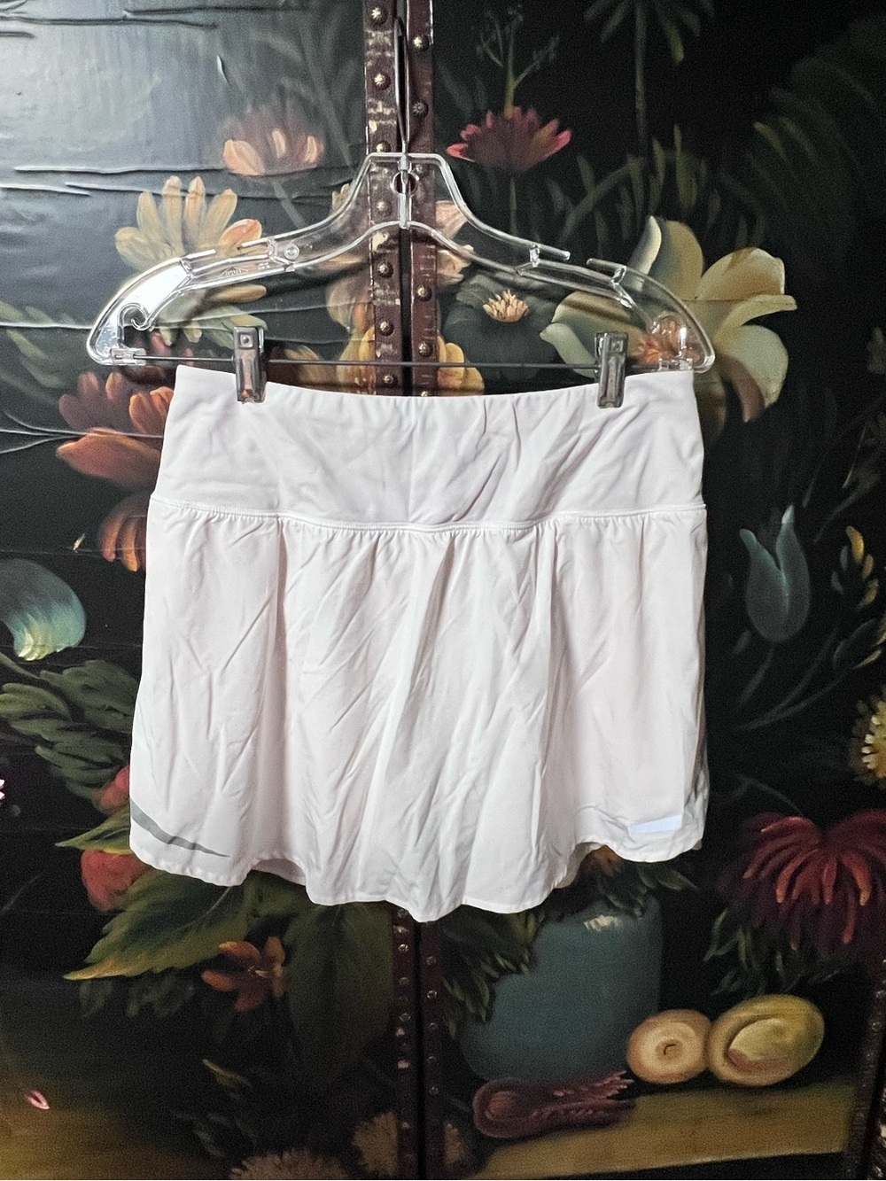 Calia White Athletic Skort with Reflective Trim, Stay the Path